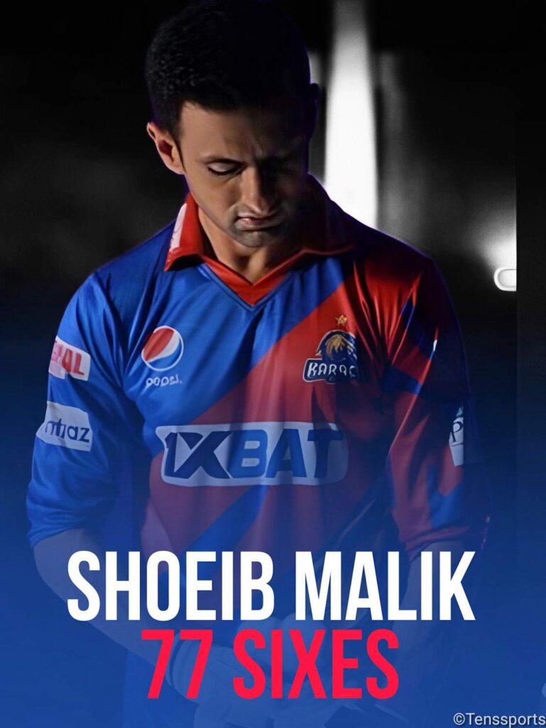 Shoaib Malik Sixes in PSL