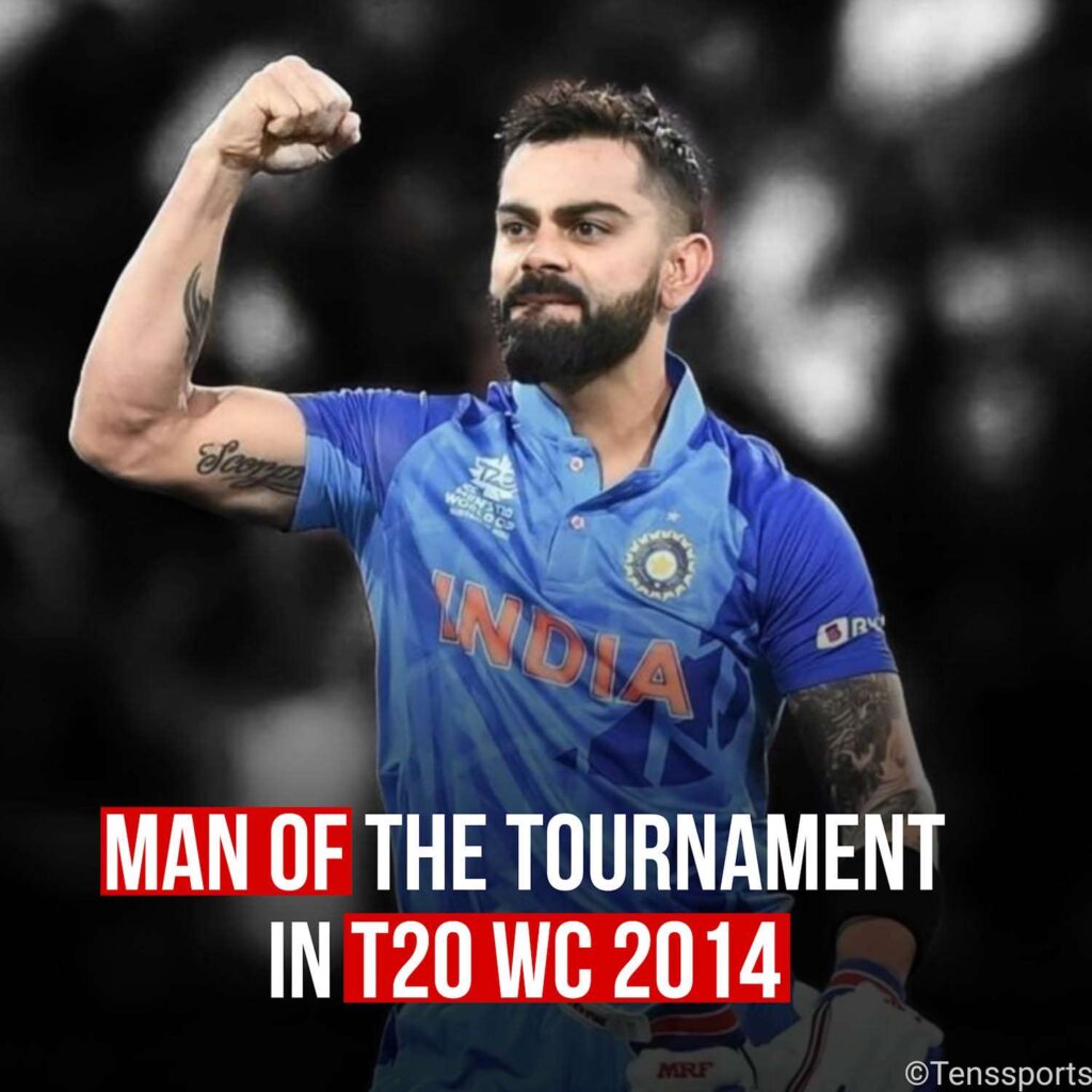 Most Runs by Virat in T20 WC 2014